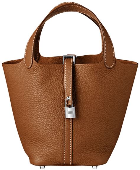 picotin hermes brown|hermes picotin horse bag.